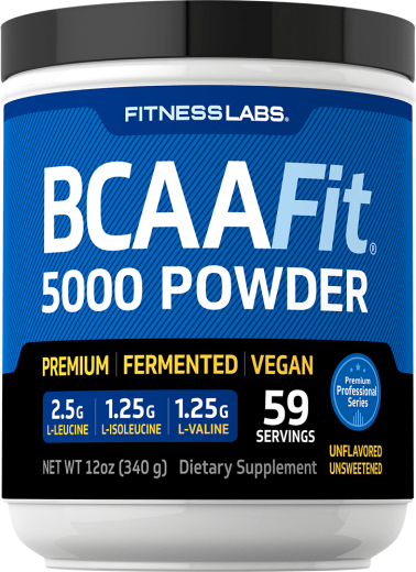 BCAAFit 5000 pulver, 5000 mg (pr. dosering), 12 oz (340 g) Flaske