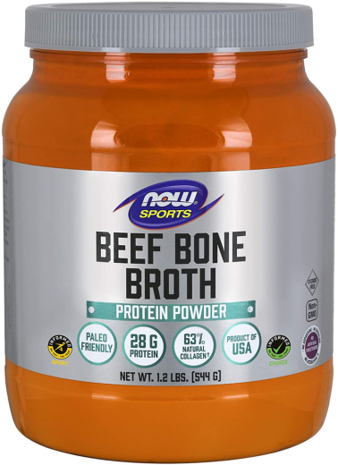 อาหารเสริม Beef Bone Broth Powder, 1.2 lbs (544 g) ขวด