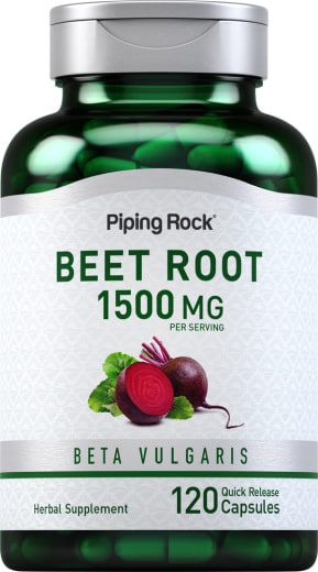 Rote Beete, 1500 mg (pro Portion), 120 Kapseln mit schneller Freisetzung