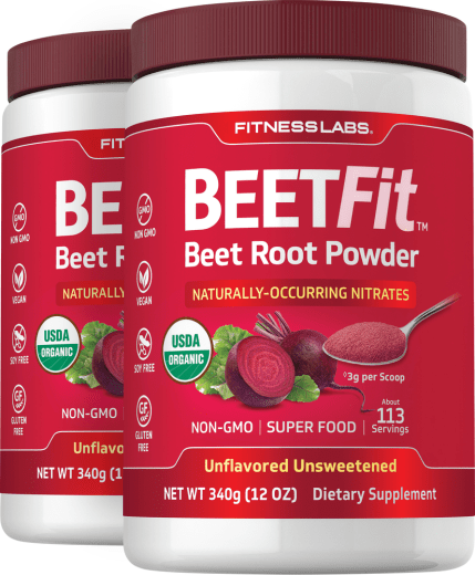 BeetFit - praf de suc de sfeclă, 340 g (12 oz) Sticlă, 2  Sticle