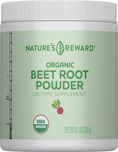 Beet Root Powder (Organic), 6.1  oz (173 g) Bottle