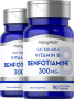 Benfotiamina (vitamina B1 soluble en grasas), 300 mg, 90 Cápsulas de liberación rápida, 2  Botellas/Frascos
