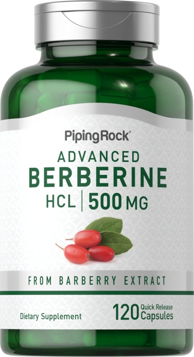 Berbérine HCL, 500 mg, 120 Gélules à libération rapide
