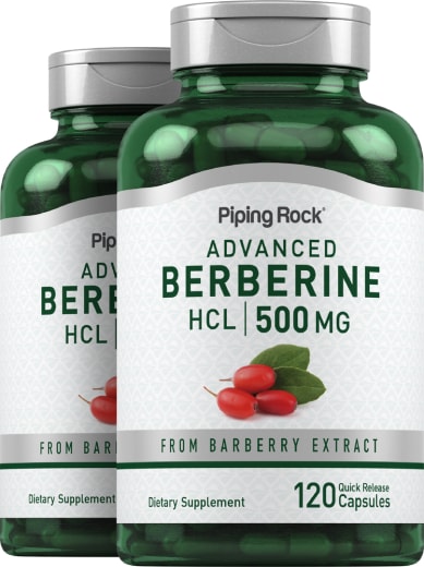 Berberine HCL, 500 mg, 120 Quick Release Capsules, 2  Bottles