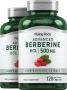 Berberina HCL, 500 mg, 120 Cápsulas de liberación rápida, 2  Botellas/Frascos