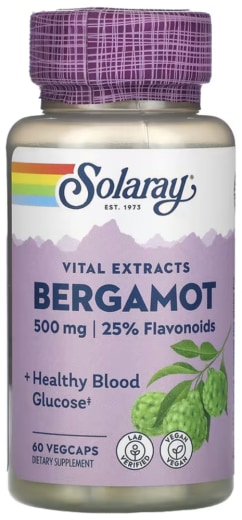 Bergamot, 500 mg, 60 Vegetarian Capsules