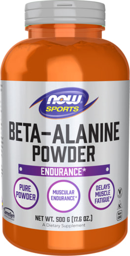 Beta-alanina in polvere, 2000 mg, 500 g (17.6 oz) Bottiglia