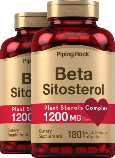 Beta-sisterolo , 1200 mg (per dose), 180 Capsule in gelatina molle a rilascio rapido, 2  Bottiglie