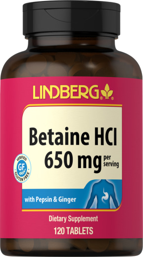 Betain HCl 648 mg mit Pepsin-Aktivität, 120 Tabletten