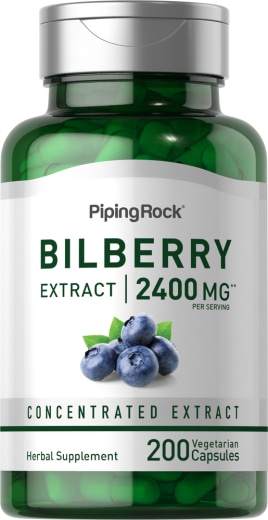 Bilberry Extract, 2400 mg, 200 Vegetarian Capsules