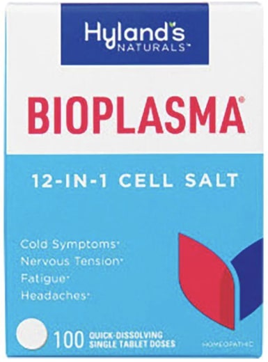 Bioplasma 6X Homeopati untuk ketegangan, lesu, sakit kepala, 100 Tablet Larut Cepat