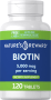 Biotin, 5000 mcg (per serving), 120 Tablets