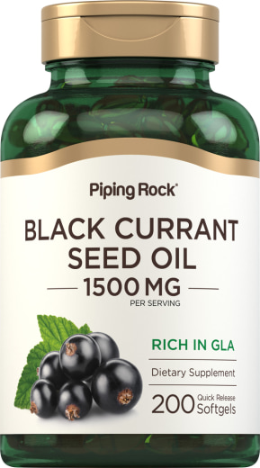 Black Currant Seed Oil, 1500 mg, 200 Quick Release Softgels