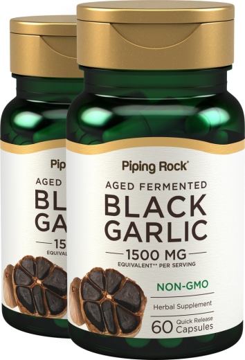 Black Garlic, 1500 mg, 60 Quick Release Capsules, 2  Bottles