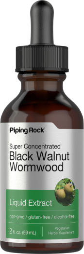 Ekstrak Cecair Kompleks Wormwood Walnut Hitam, 2 fl oz (59 mL) Botol Penitis