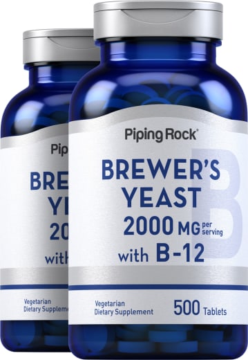 Brewer's Yeast, 2000 mg, 500 Tablets, 2  Bottles