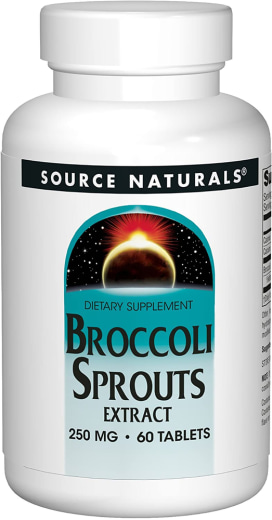 Brotos de brócolis com sulforafano, 250 mg, 60 Comprimidos
