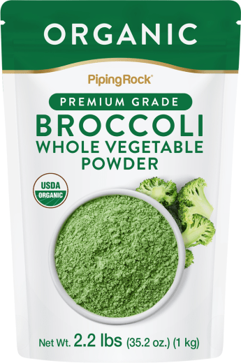 Brokkoli hele vegetabilsk pulver (organisk), 2.2 lbs (1 kg) Pulver