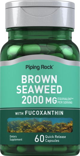 Braunalgen Plus (Wakame), 2000 mg (pro Portion), 60 Kapseln mit schneller Freisetzung