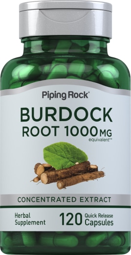 Rădăcină de burdock , 1000 mg, 120 Capsule cu eliberare rapidă