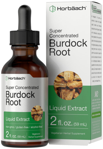 Burdock Root Liquid Extract Alcohol Free, 2 fl oz (59 mL) Dropper Bottle