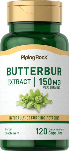 Butterbur Extract, 150 mg, 120 Quick Release Capsules