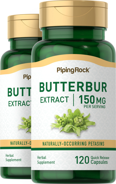 Butterbur Extract, 75 mg, 120 Quick Release Capsules, 2  Bottles