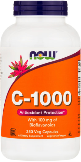 C-1000 s bioflavonoidmi, 1000 mg, 250 Vegetariánske kapsuly