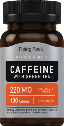 Cafeína com chá verde, 220 mg, 100 Comprimidos