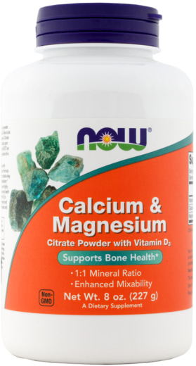 Calcium-/Magnesiumcitratpulver, 8 oz (227 g) Flasche