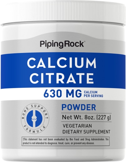 Calcium Citrate Powder, 630 mg, 8 oz (227 g) Bottle