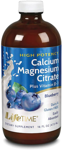 Calcium-magnesiumcitraat plus D3 vloeibaar (bosbes), 16 fl oz (473 mL) Fles