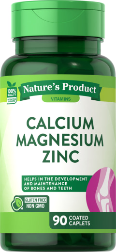 Kalsium Magnesium Zink, 90 Caplet Bersalut