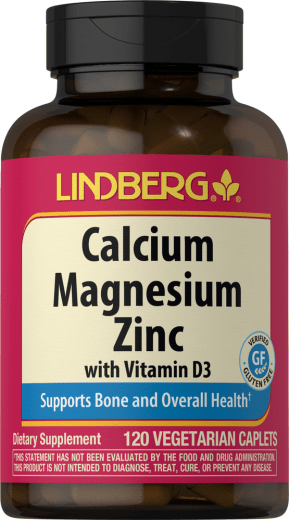 Calcio, magnesio y cinc con vitamina D3, 120 Vegetariana Comprimidos