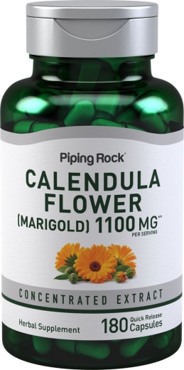 Calendula Flower (Marigold), 1100 mg, 180 Quick Release Capsules