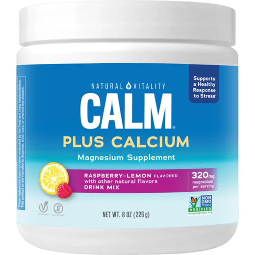 CALM plus Calcium Powder Raspberry-Lemon, 8 oz (226 g) 