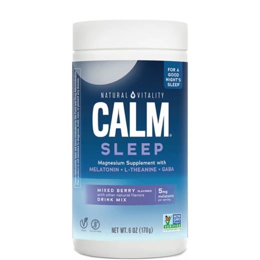 CALM Sleep with Melatonin Powder Wildberry, 6 oz (170 g) 
