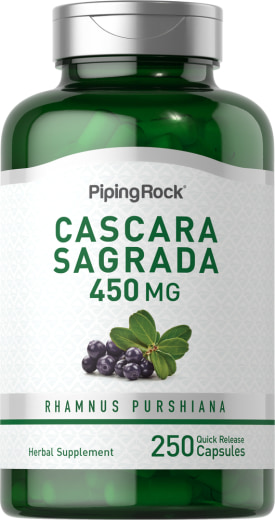 Cascara Sagrada , 450 mg, 250 Kapsul Lepas Cepat