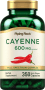 Cayenne , 600 mg, 350 Kapsler for hurtig frigivelse