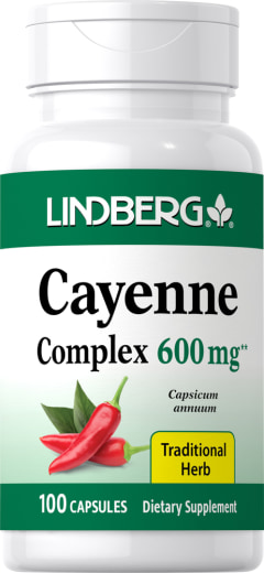 Cayenne (40,000 HU), 600 mg, 100 Kapszulák