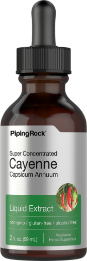 Ekstrak Cecair Cayenne, 2 fl oz (59 mL) Botol Penitis