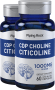 Citicoline (Recall Elements) , 1000 mg (ต่อการเสิร์ฟ), 60 แคปซูลแบบปล่อยตัวยาเร็ว, 2 ขวด