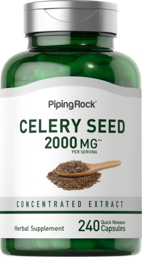Celery Seed, 2000 mg, 240 Quick Release Capsules