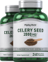 Selleriesamen, 2000 mg (pro Portion), 240 Kapseln mit schneller Freisetzung, 2  Flaschen