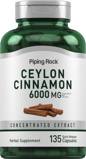 Canela de Ceilán, 6000 mg (por porción), 135 Cápsulas de liberación rápida