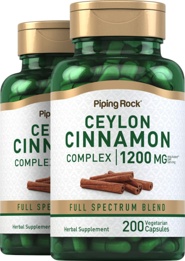 Ceylon Cinnamon Complex, 1200 mg, 200 Vegetarian Capsules, 2  Bottles