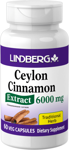 Ceylon Cinnamon Extract, 6000 mg, 60 Vegetarian Capsules
