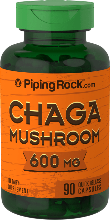 Chaga Mushroom, 600 mg, 90 Quick Release Capsules