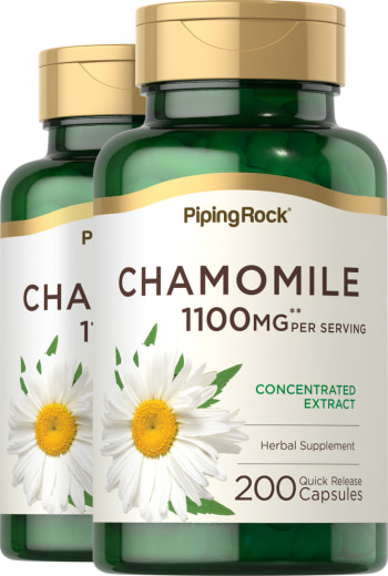Chamomile Concentrated Extract, 1100 mg, 200 Quick Release Capsules, 2  Bottles