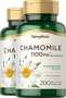 Camomilla , 1100 mg (per dose), 200 Capsule a rilascio rapido, 2  Bottiglie